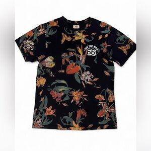 Vans Floral Graphic Tee Men’s M | Route 66 Black Skate Streetwear